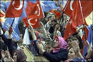 AK party supporters