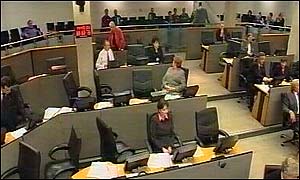 The chamber at the Welsh Assembly