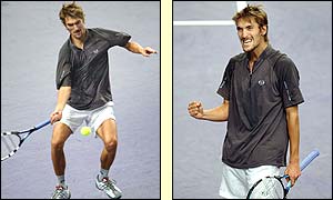 France's Nicolas Escude looked in good nick against Tim Henman