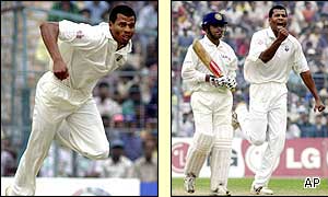 Windies' Mervyn Dillon finds the line at Eden Gardens