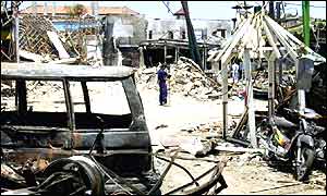 Aftermath of the Bali bomb