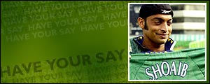 Pakistan's Shoaib Akhtar