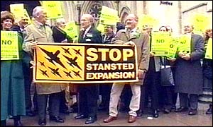 Stansted protests