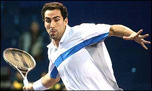 Albert Costa in action in the Masters Cup in Shanghai