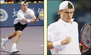 Both players look on top form during the opening set