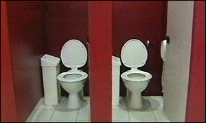 The judges anonymously visited the toilet facilities