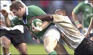 Gordon D'Arcy came on as a replacement to win his second cap