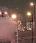 Lorry fire on M6