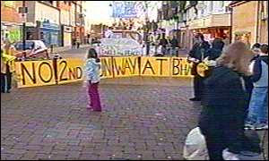 Saturday's protests in Solihull