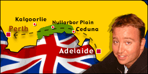 Phil Long on the road from Adelaide to Perth