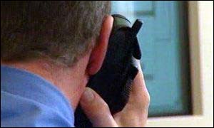 Man on mobile phone