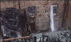 Gutted building