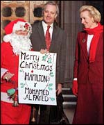 Santa with the Hamiltons