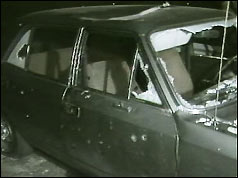 The car wreckage