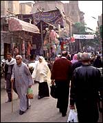 A street scene in Cairo 