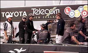 Team New Zealand aim to defend the America's Cup on home waters