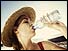 Woman drinking water