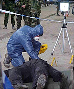 Afghan police trainee