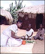 A village scene