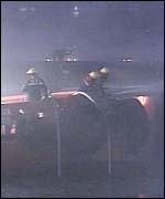 Firemen on tug