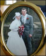Richard and Michelle on their wedding day