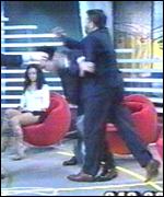 Brawl in Italian TV studio 
