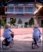 cyclists in Vietnam