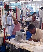 Shirt factory in Mauritius