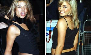 Jenny Powell and singer Sarah Whatmore arrive at the Empire cinema in Leicester Square, London