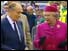 President Mitterand and the Queen 