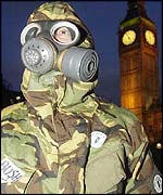 Anti-war protester