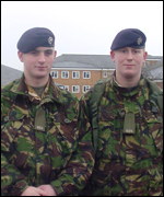 Troopers Gavin Griffiths and Paul Pritchard