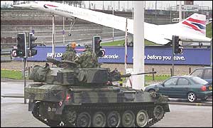 Extra checkpoints have been set up at the airport