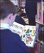 Boy reading