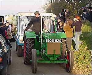 Wedding tractor