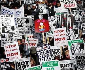 Marchers in London
