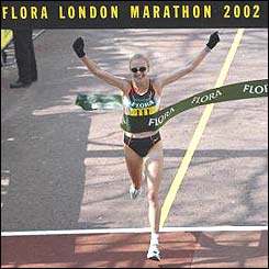 Paula Radcliffe in action last year