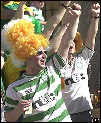 Celtic fans in Seville