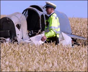 Plane wreckage