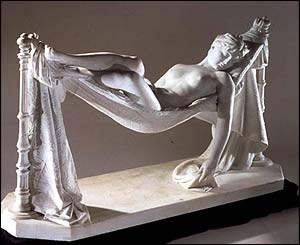 Nude Reclining in a Hammock by Antonio Frilli