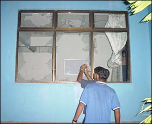 Riot scene in the Male, the Maldives