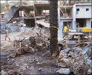 Scene of the blast