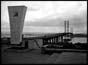 Forth Road Bridge with commemorative plaque