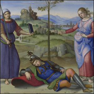 An Allegory ('Vision of a Knight'), about 1504.