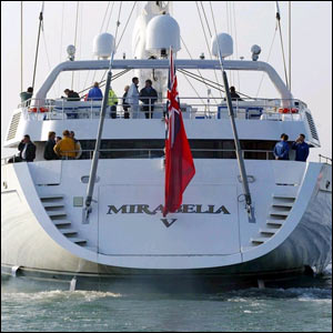 Rear of the yacht
