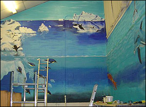 Mural in library