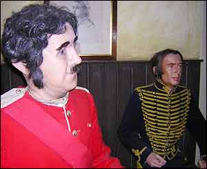 Mannequins representing Gloucestershire Regiment soldiers welcome visitors to the museum.