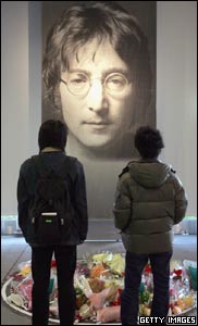 Fans at the Lennon museum