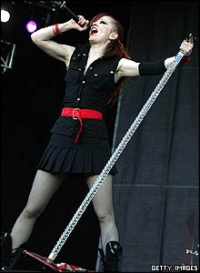 Garbage singer Shirley Manson at the Download Festival