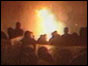 Police in riot gear at the Broadwater Farm riots